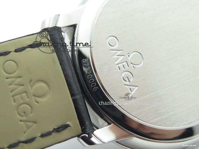 0120 Functional De Ville MK 1:1 Best Edition SS White Dial On Black Leather Strap A 8260